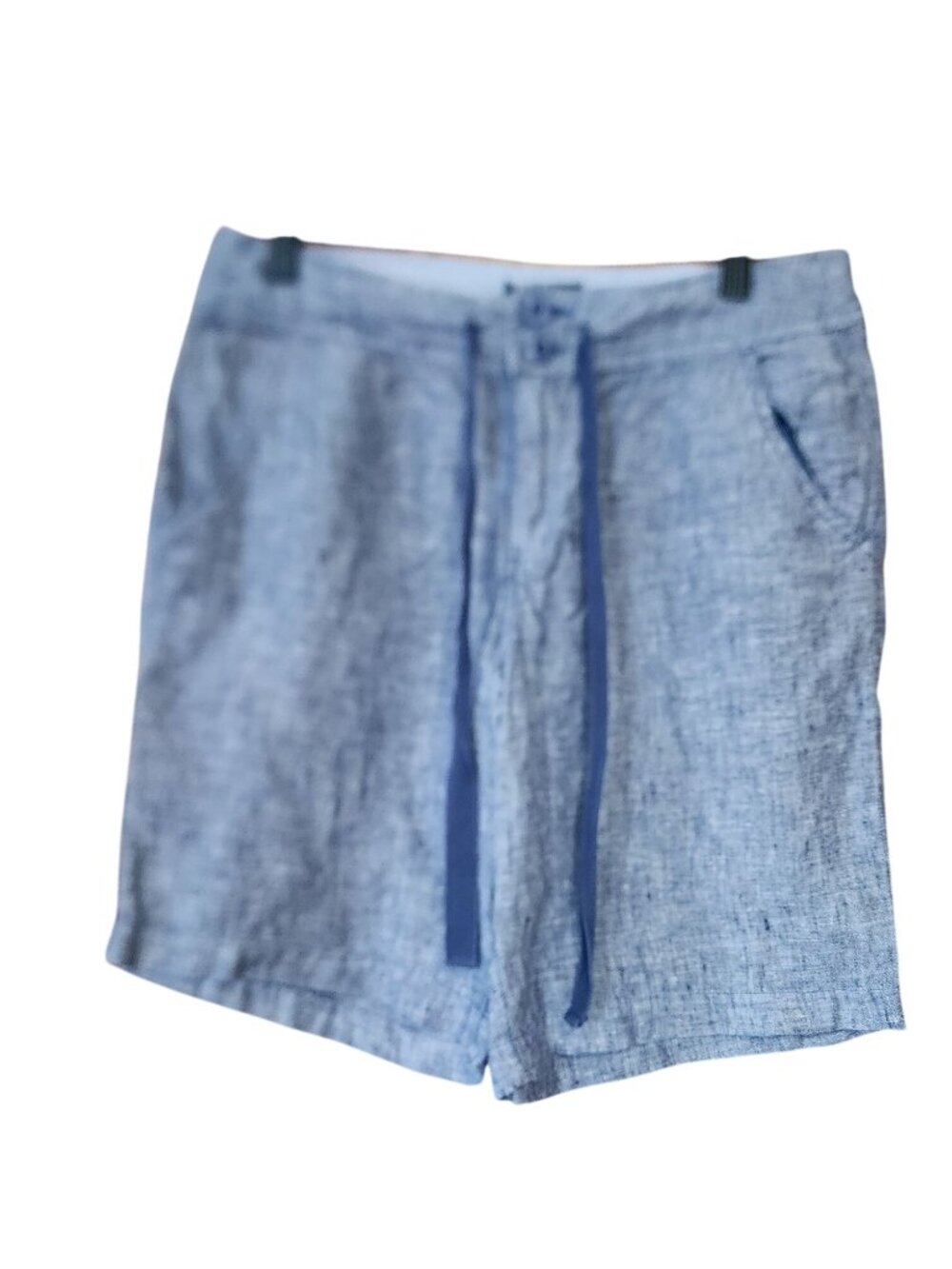 Jones & Co 100% linen shorts Blue Womens Size 6